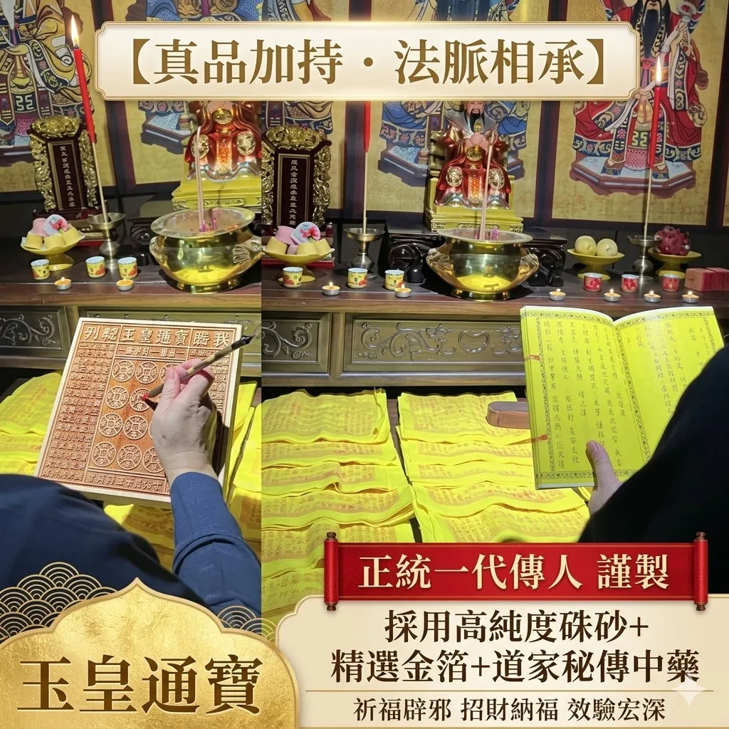 【正一道龍虎玄墰製作】☯️正版玉皇通寶 純手工拓印玉皇紙萬貫錢官錢 敬奉神明！還債贈庫！祭祀先人！