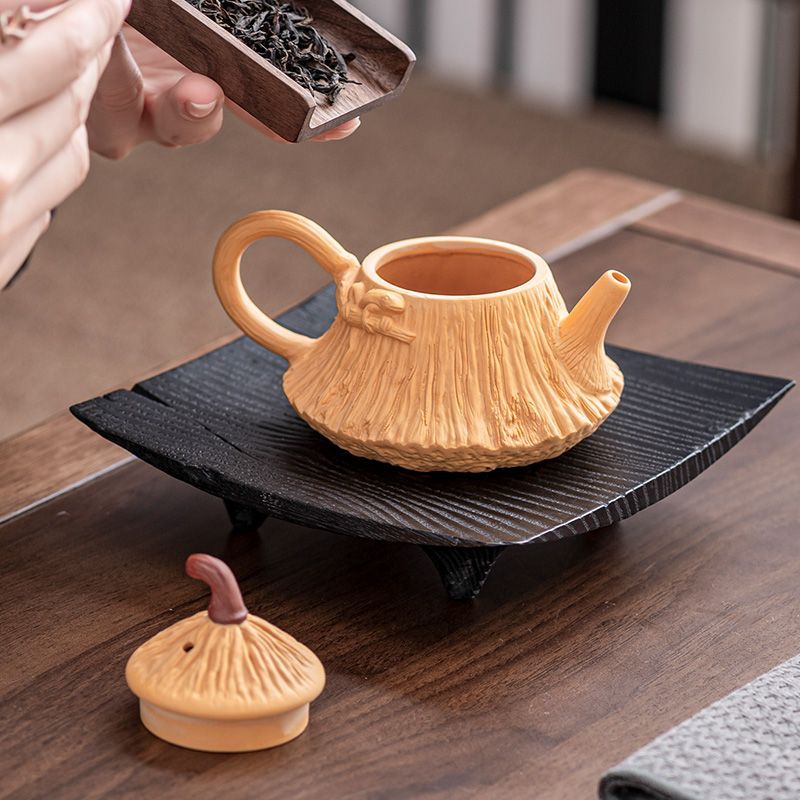 原礦陳腐老料|紫砂黃金段泥蓮蓬壺 • 珍貴窖藏本山綠,大師全手工匠心而製▸禪意復古,泡茶更香醇 原礦陳腐老料|紫砂黃金段泥蓮蓬壺 • 珍貴窖藏本山綠,大師全手工匠心而製▸禪意復古,泡茶更香醇